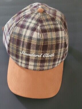Standard Cloth Plaid Hat New Without Tags